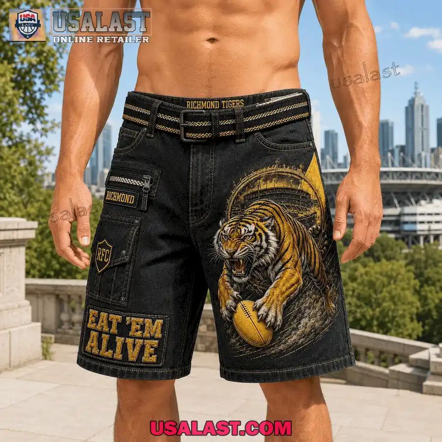 Richmond Tigers RFC Eat Em Alive Men Cargo Short