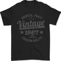 Vintage Year 59th Birthday 1967 Mens T-Shirt 100% Cotton Black