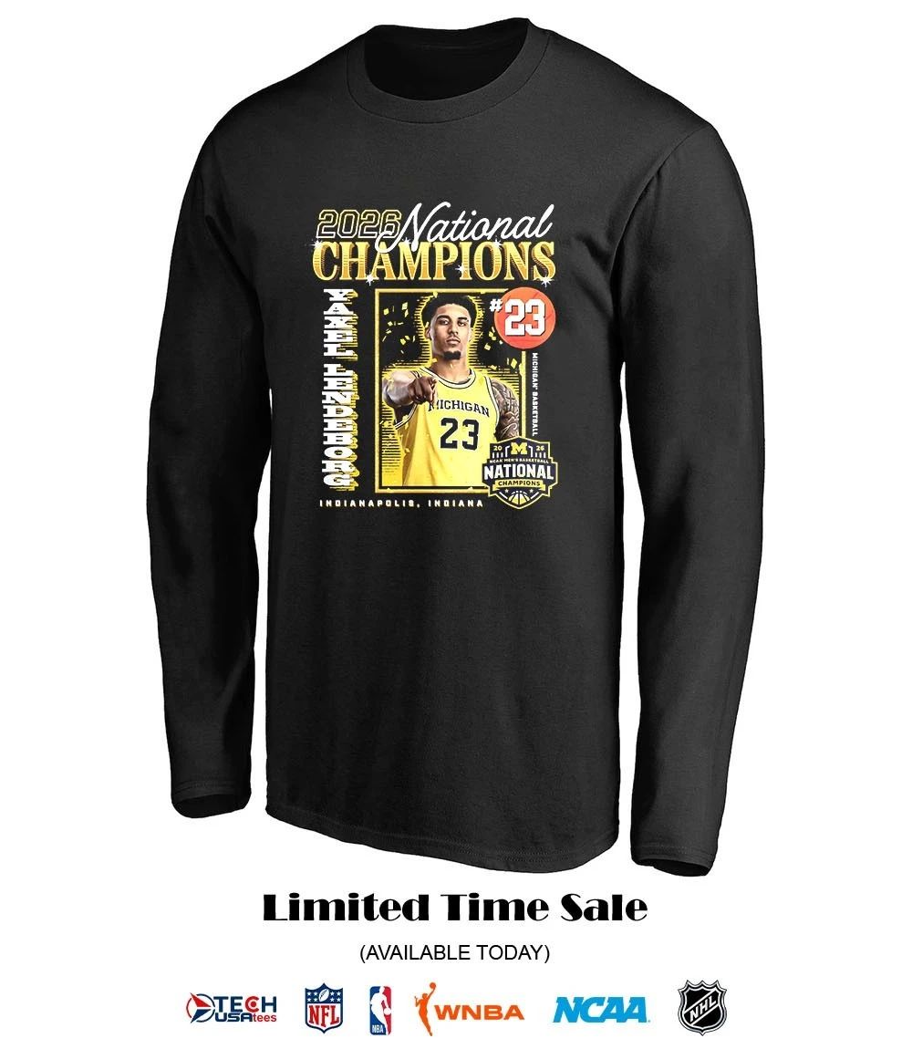 Yaxel Lendeborg #23 Michigan Wolverines 2026 NCAA Men’s Basketball National Champs Final Four shirt