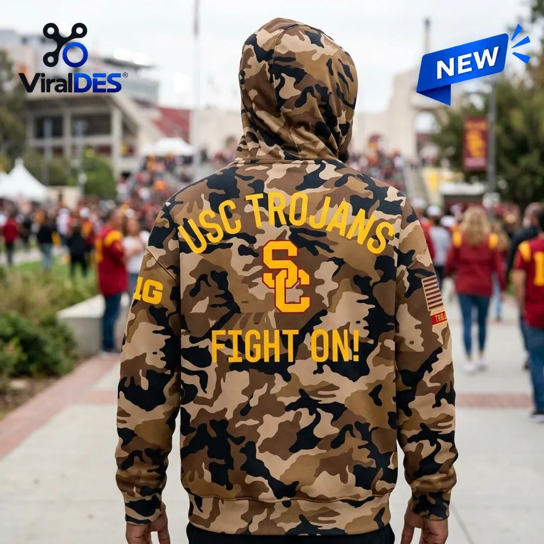 USC Trojans Camo Military Appreciation Hoodie