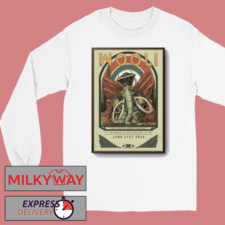 Wooli Poster June 21 2026 Mammoth Mountain IV shirt