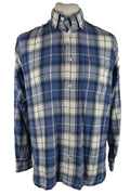 TOMMY HILFIGER Blue Long Sleeve Shirt size S Mens Checked Outdoors Outerwear