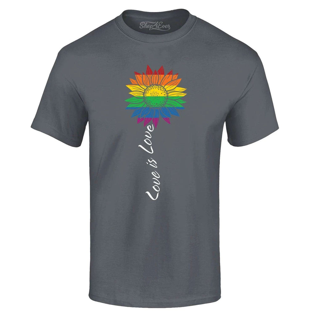 Love is Love Rainbow Flower Gay LGBTQ Pride T-shirt Pride Shirts