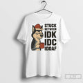 Classic Stuck Between Idk Idc And Idgaf Husky Dog Chrismas T Shirts