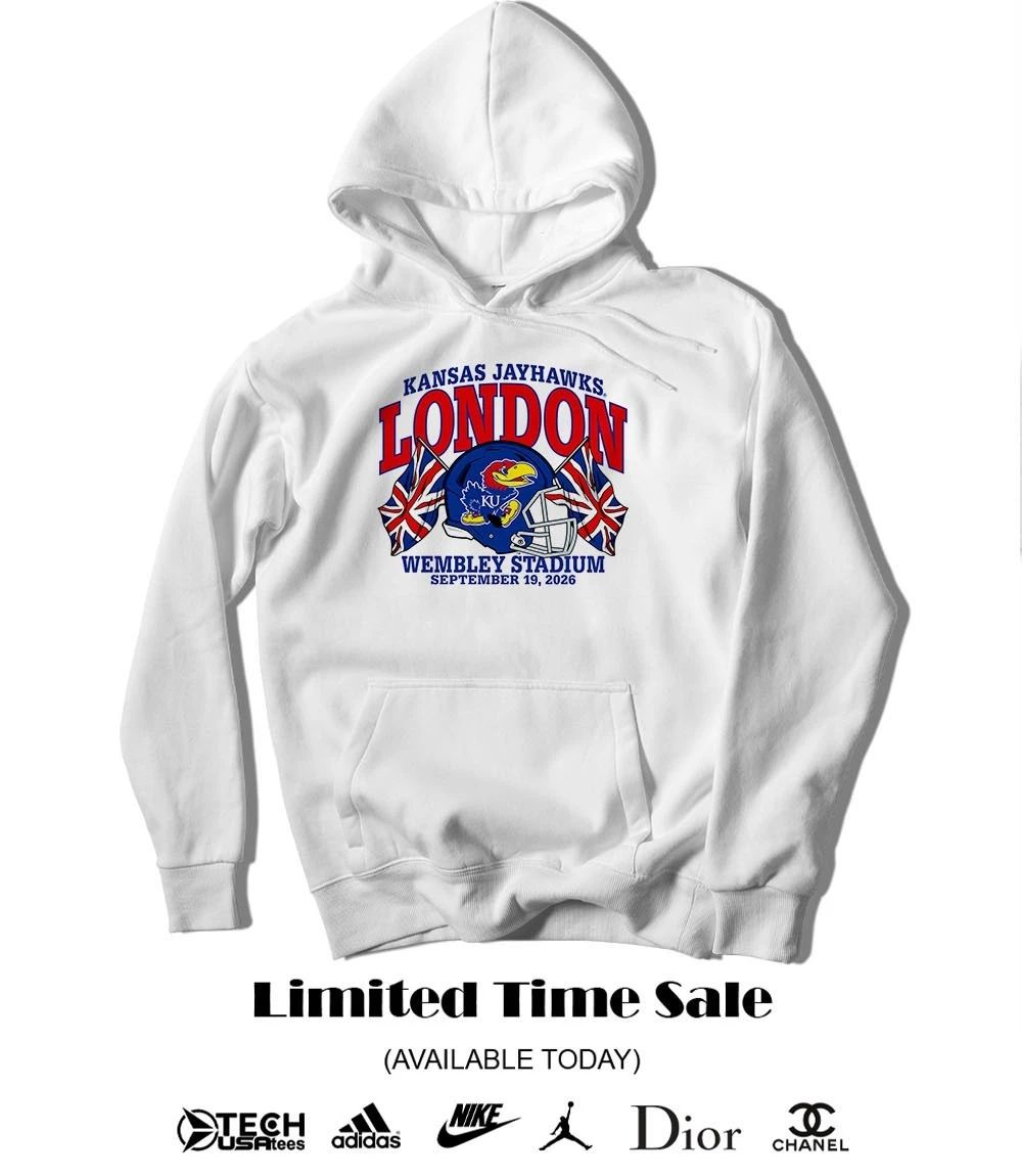 Kansas Jayhawks London Wenbley Stadium 2026 helmet shirt