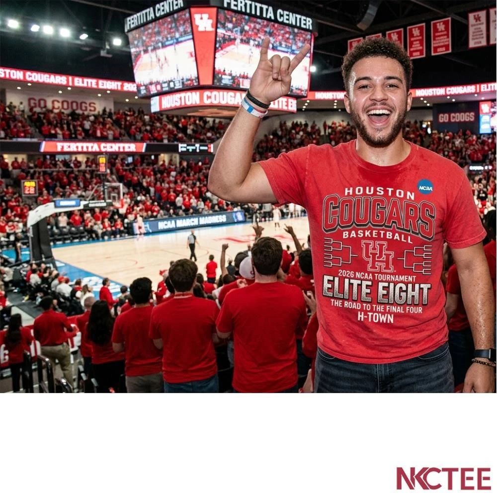 NKCtees 2026 NCAA Tournament Elite Eight Houston Cougars basketball shirt