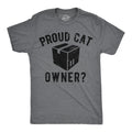 Mens Funny T Shirts Proud Cat Owner Sarcastic Kitten Graphic Tee for Men