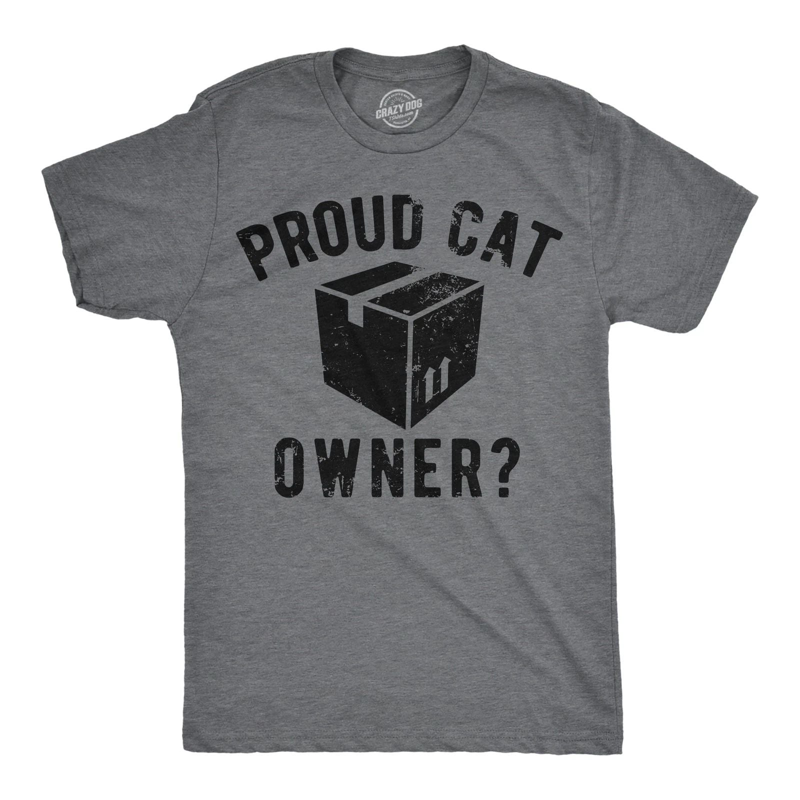 Mens Funny T Shirts Proud Cat Owner Sarcastic Kitten Graphic Tee for Men