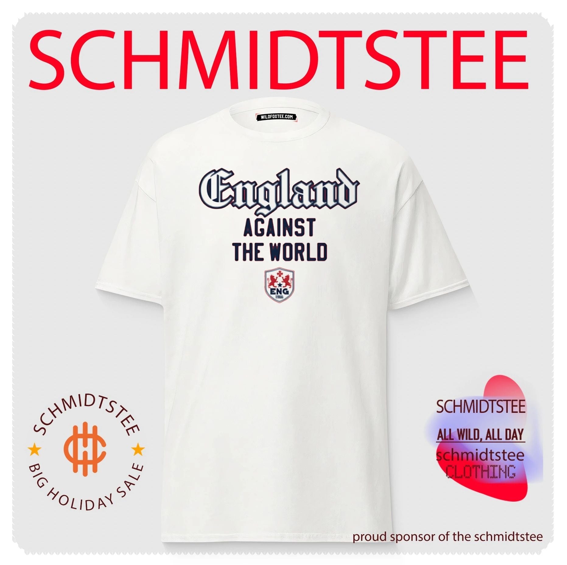 England Against The World logo shirt