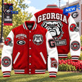 Georgia Bulldogs Mascot Baseball Jacket
