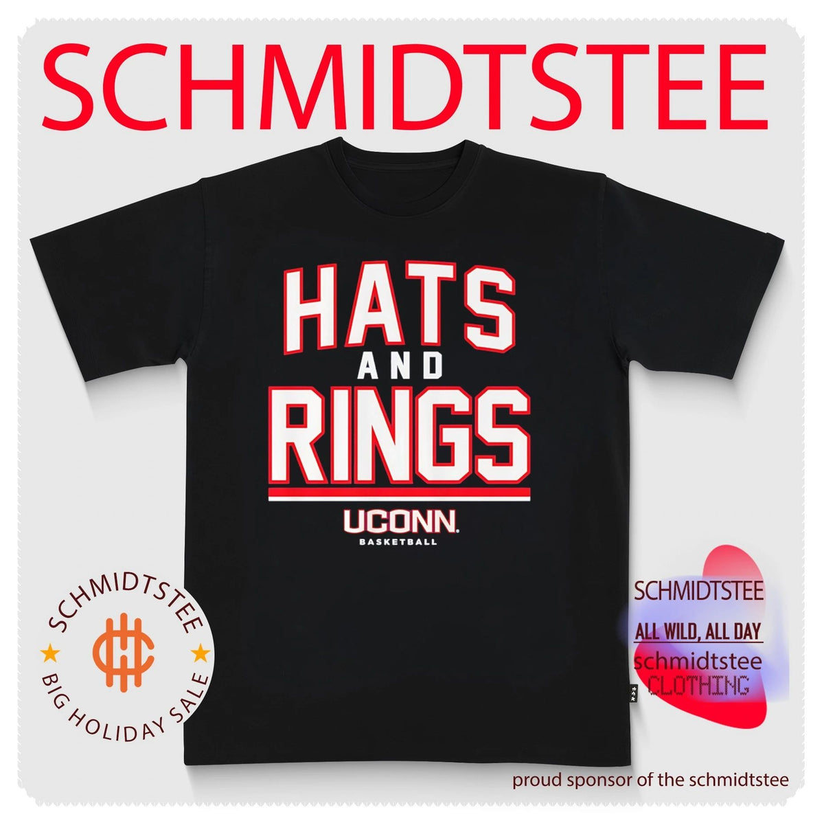 Uconn Huskies Basketball Hats And Rings shirt