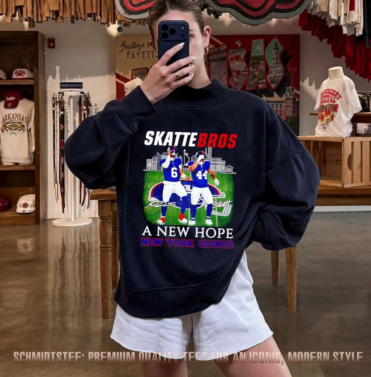 Jaxson Dart And Cam Skattebo New York Giants Skattebros A New Hope signature shirt