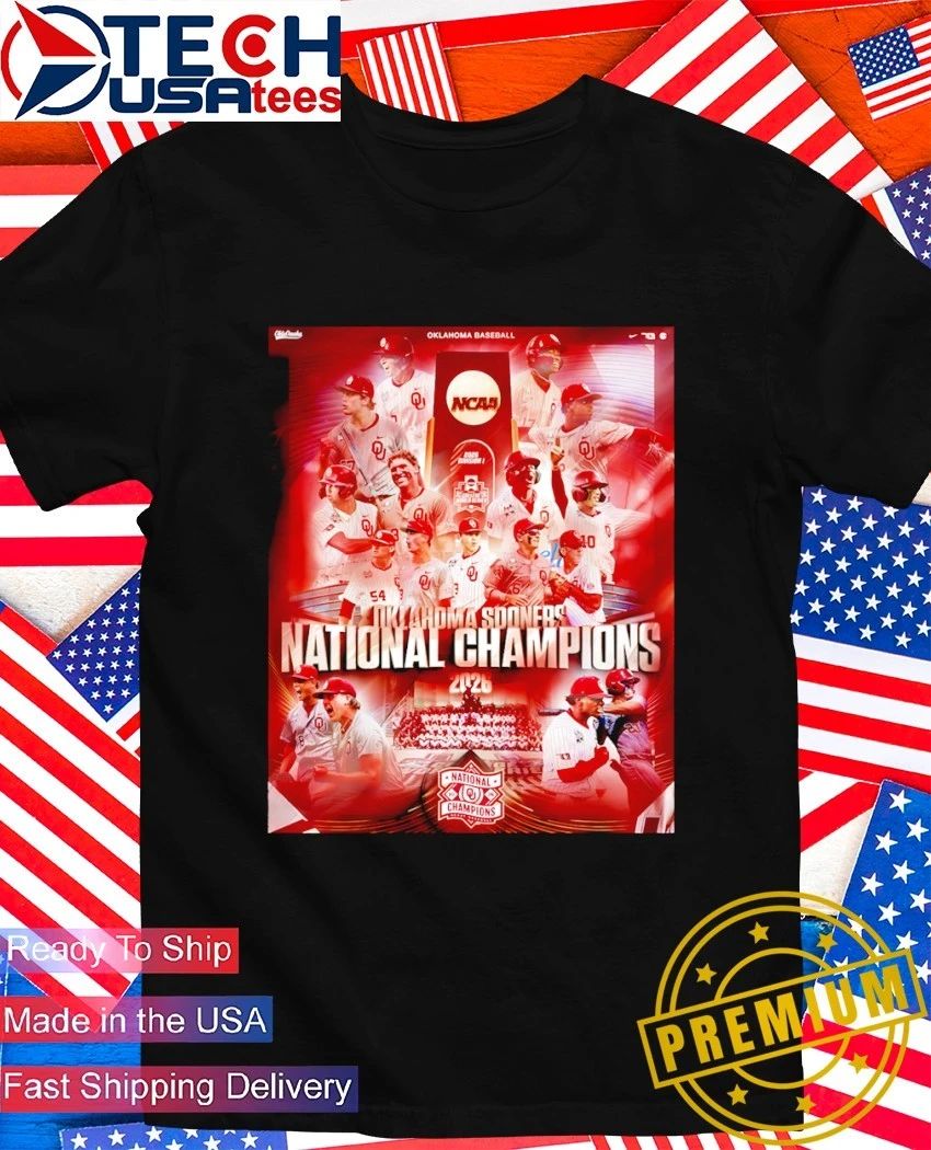 The Oklahoma Sooners 2026 Men’s National Champions graphic shirt