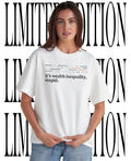 It’s Wealth Inequality Stupid Abstract Line Design Economic Commentary shirt