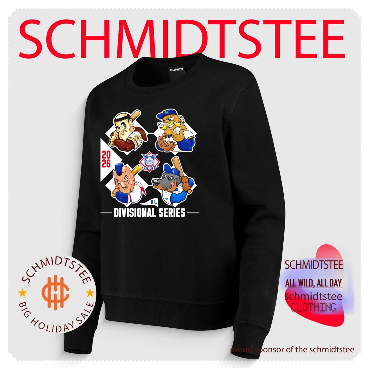 2026 National League Divisional Series Mascot Collage shirt