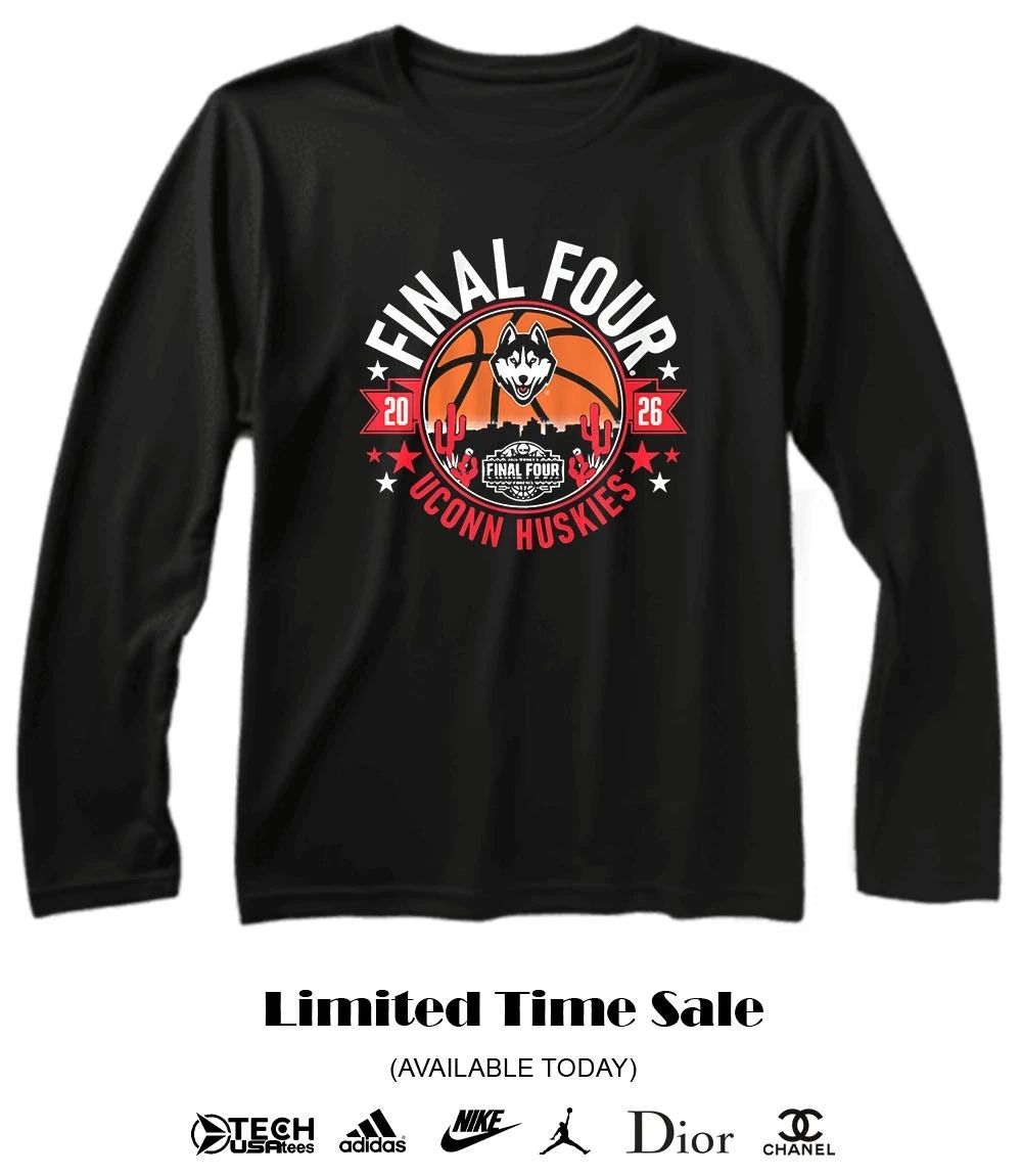 UConn Huskies 2026 Final Four skyline shirt