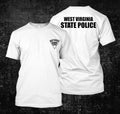 west virginia state police -  Custom Men's Back and front  T-Shirt Tee