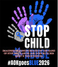 Stop child abuse AOK goes blue 2026 shirt