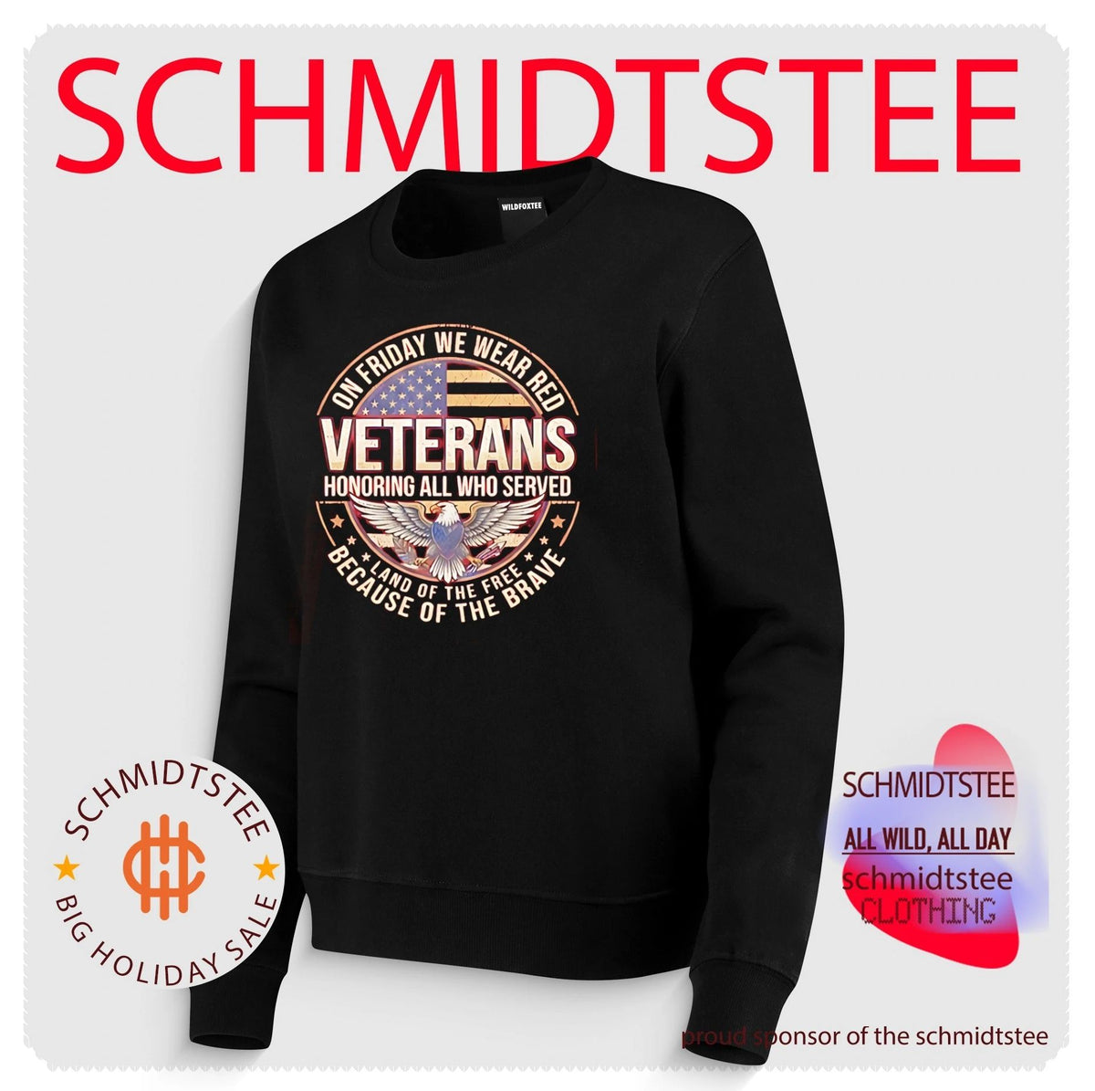 2026 On Friday We Wear Red Veterans Honoring All Shirt