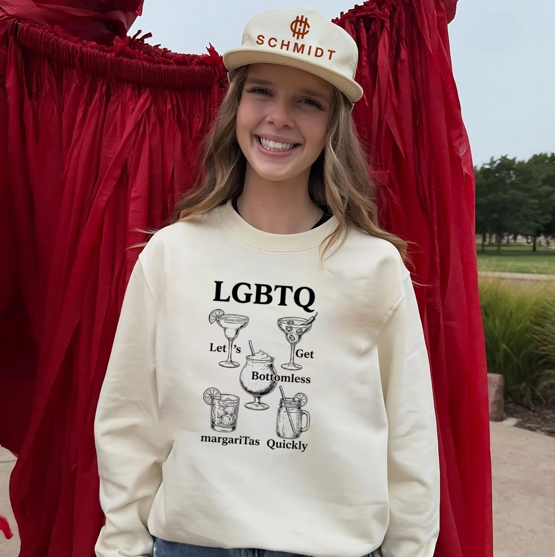 LGBTQ let’s get bottomless margaritas quickly shirt