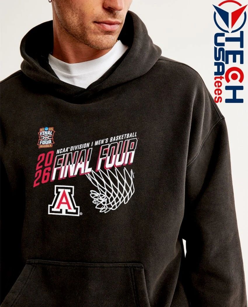 Arizona Wildcats 2026 NCAA Division I Men’s Basketball Final Four Net shirt by shopncaasports