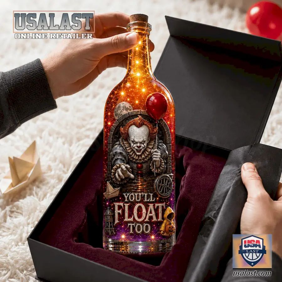 Pennywise IT Clown Halloween Bottle Lamp