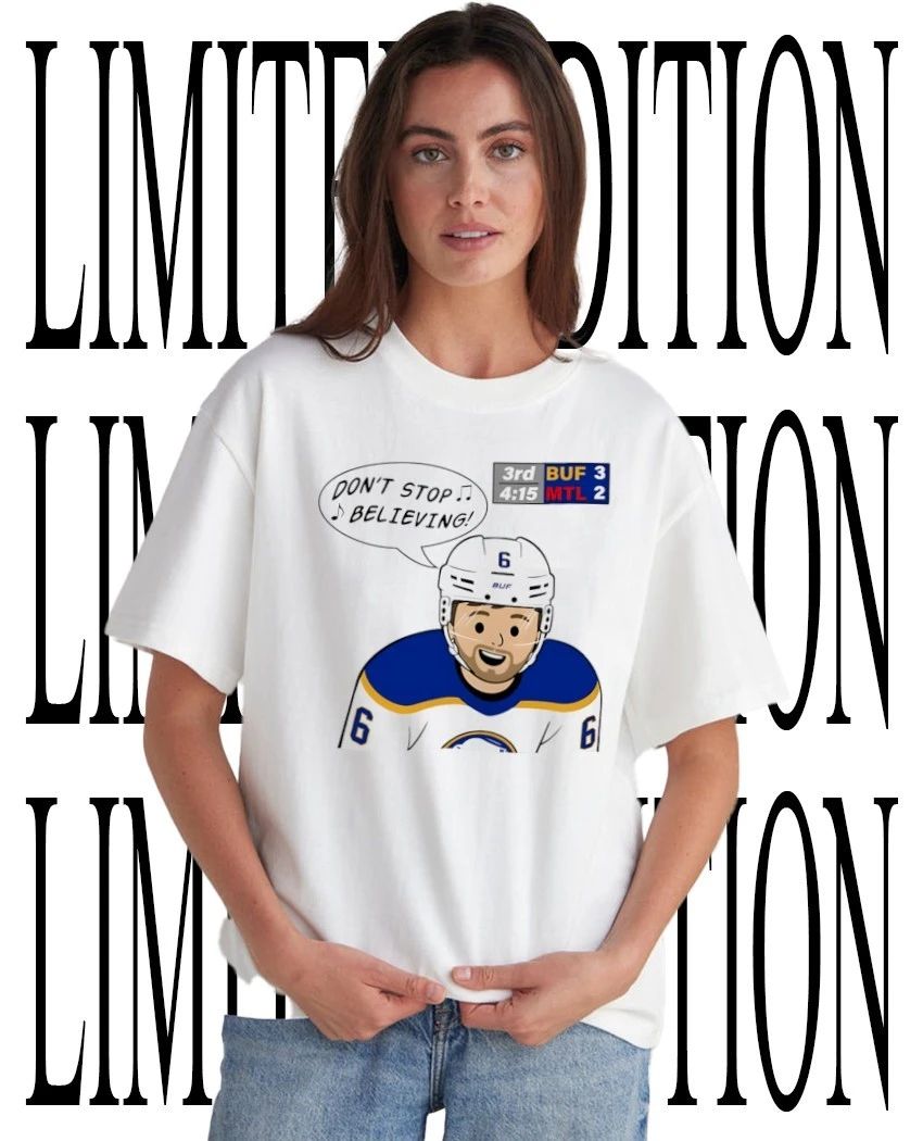 Buffalo Sabres Benny singing don’t stop believing shirt