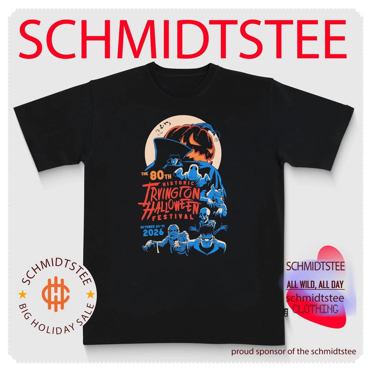 Historic Irvington Halloween 2026 Festival The 80th October 2026 shirt