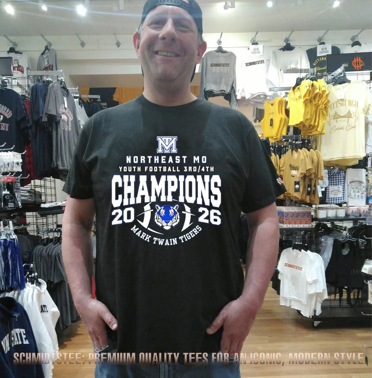 Mark Twain Tigers Northeast Mo Youth Football 3rd-4th Champions 2026 shirt