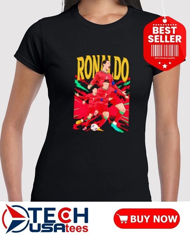 Cristiano Ronaldo No. 7 Portugal FC art shirt