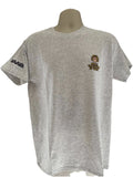 SAAB 'Made in Trollhattan' Crew Neck TShirt Ash Grey Heavy Cotton Blend