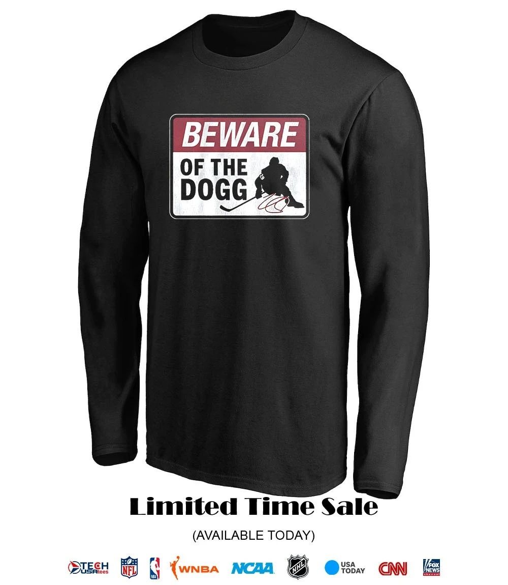 Nathan MacKinnon Colorado Avalanche Beware of The Dogg signature shirt