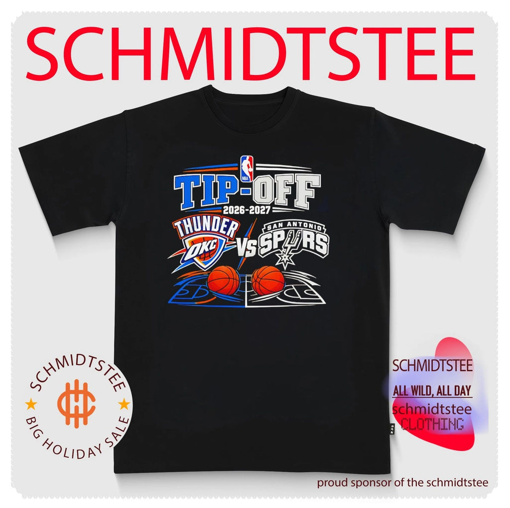 Oklahoma City Thunder vs San Antonio Spurs NBA Tip-Off 2026-2027 Basketball Matchup shirt