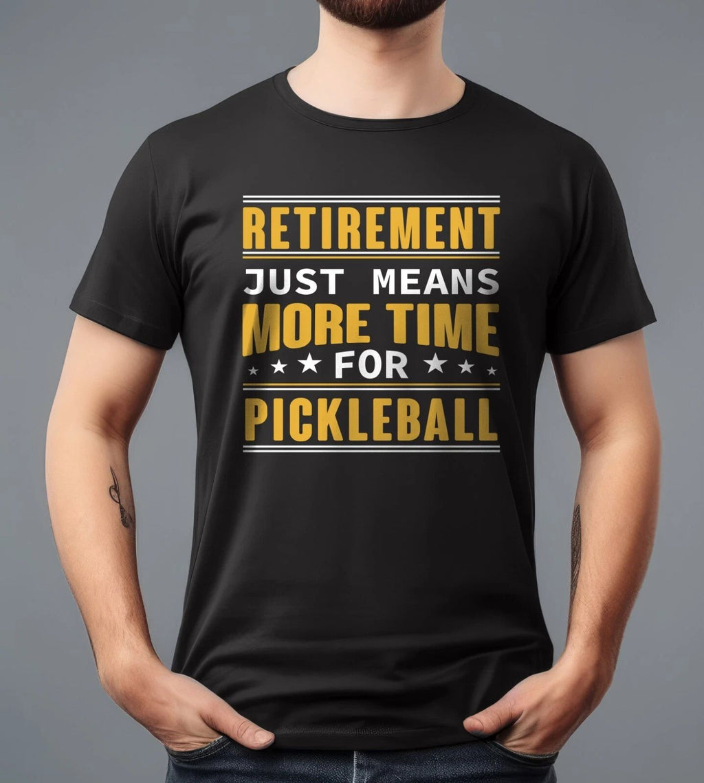 Trendy Pickleball T-shirt in Black (All Sizes)