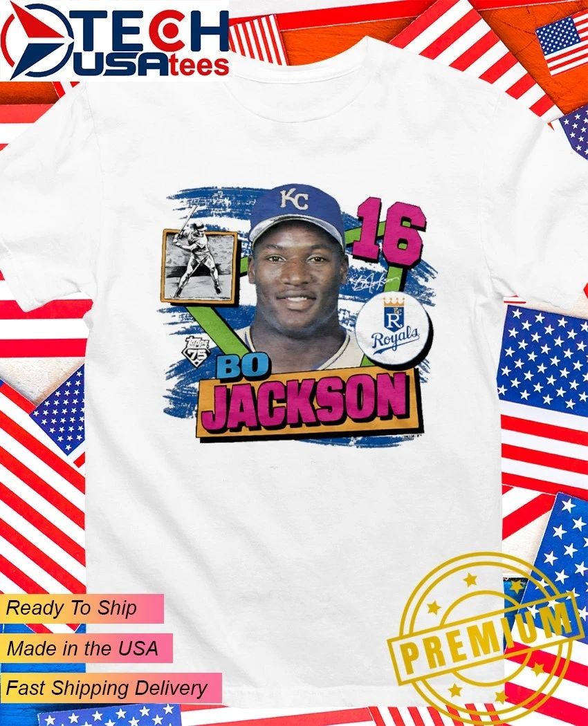 Bo Jackson Kansas City Royals Topps Baseball’s 75th Anniversary shirt