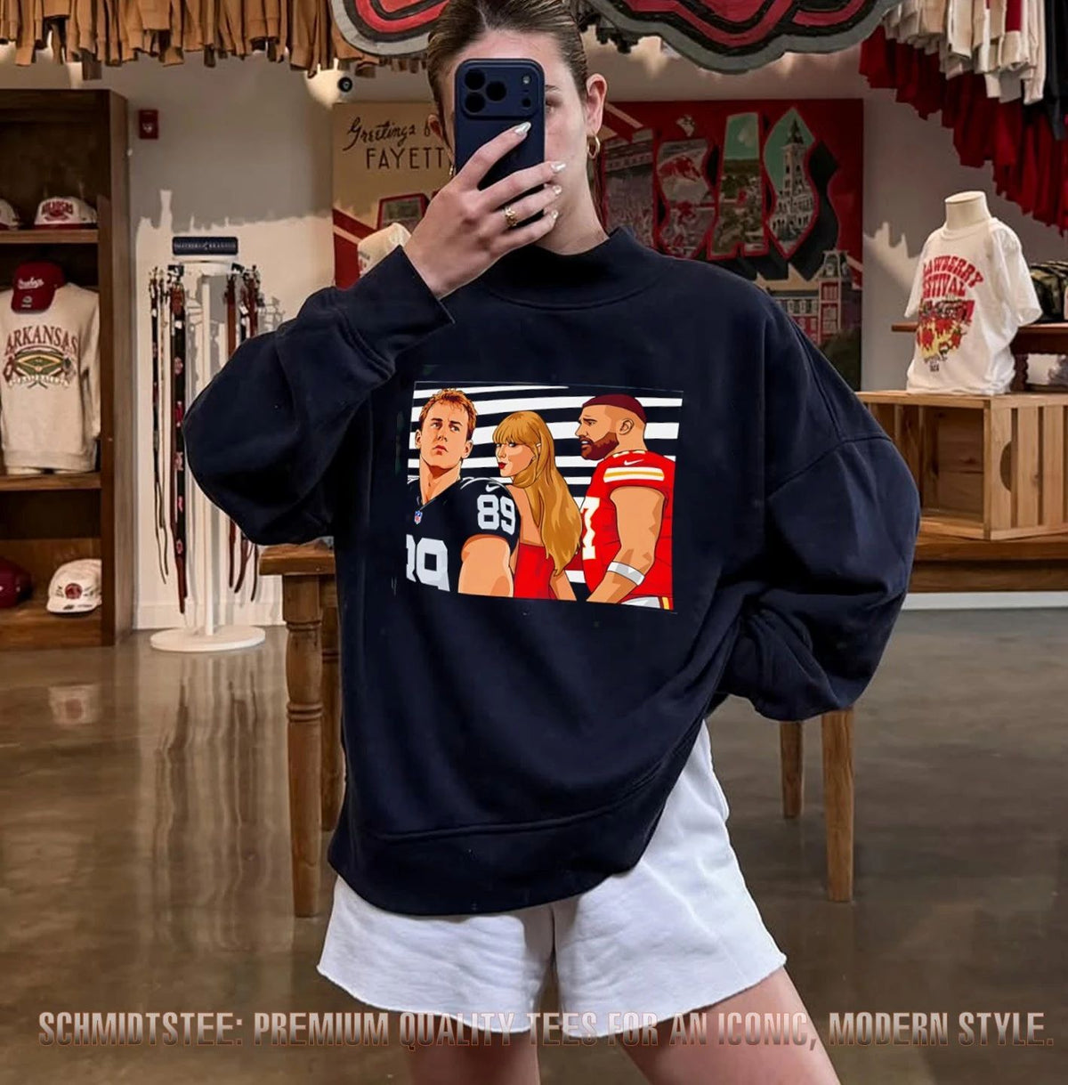 Brock Bowers Better Than Travis Kelce and Taylor Meme shirt