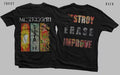 Meshuggah “Destroy Erase Improve” Printed T-Shirt – New Unisex Metal Band Tee