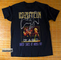 LED ZEPPELIN Band Live Concert 1977 Black Unisex T-shirt Size S-5XL