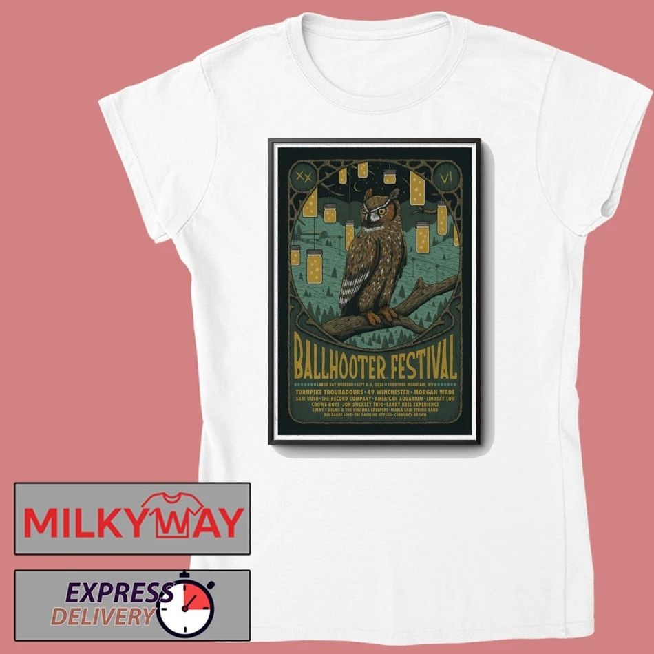Poster 2026 Ballhooter’s Festival Snowshoe WV TOUR shirt