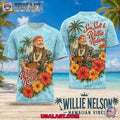 Willie Nelson Hibiscus Tropical Vibes 3D T-Shirt