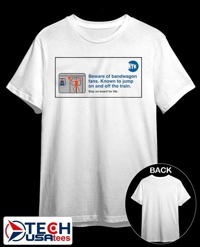 Beware of Bandwagon fans known to jump on and off the train shirt by athletelogos
