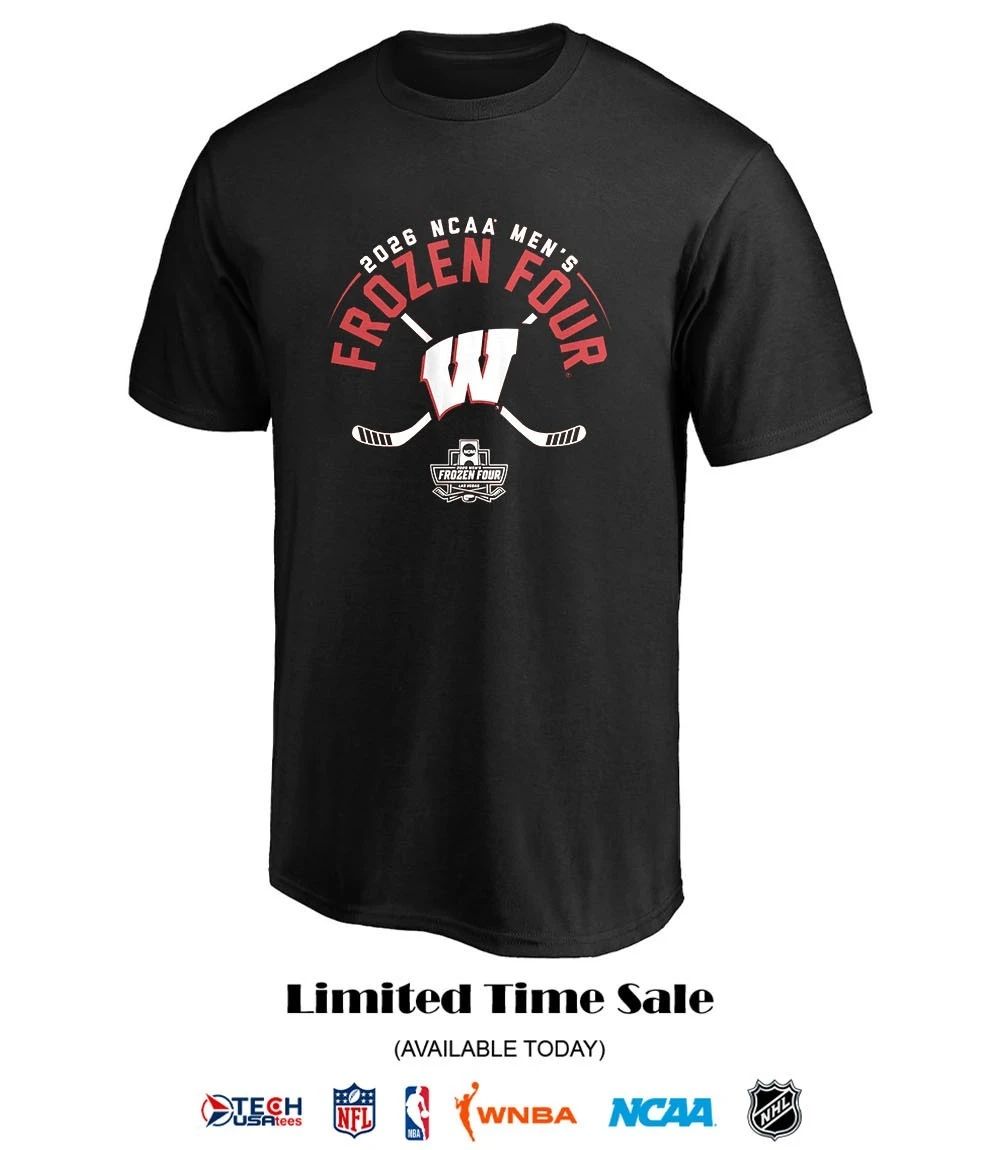 Wisconsin Badgers 2026 NCAA Men’s Hockey Frozen Four shirt