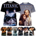 Romance Movie Titanic 3D Print Women Men Short Sleeve T-shirt Tops Casual Tee