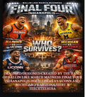 Ballin like March Madness Final Four Indianapolis 2026 Illinois vs UConn and Michigan vs Arizona shirt
