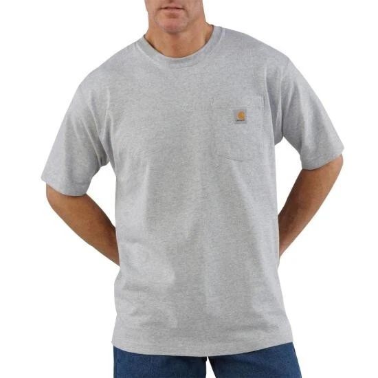 Carhartt Men's K87 Loose Fit Workwear Short Sleeve-Tshirt-15 color opts-Buy more