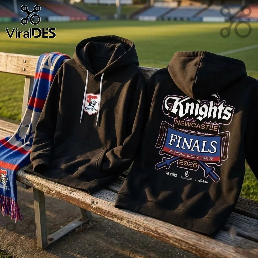 Newcastle Knights 2026 NRL Finals Black Pullover Hoodie