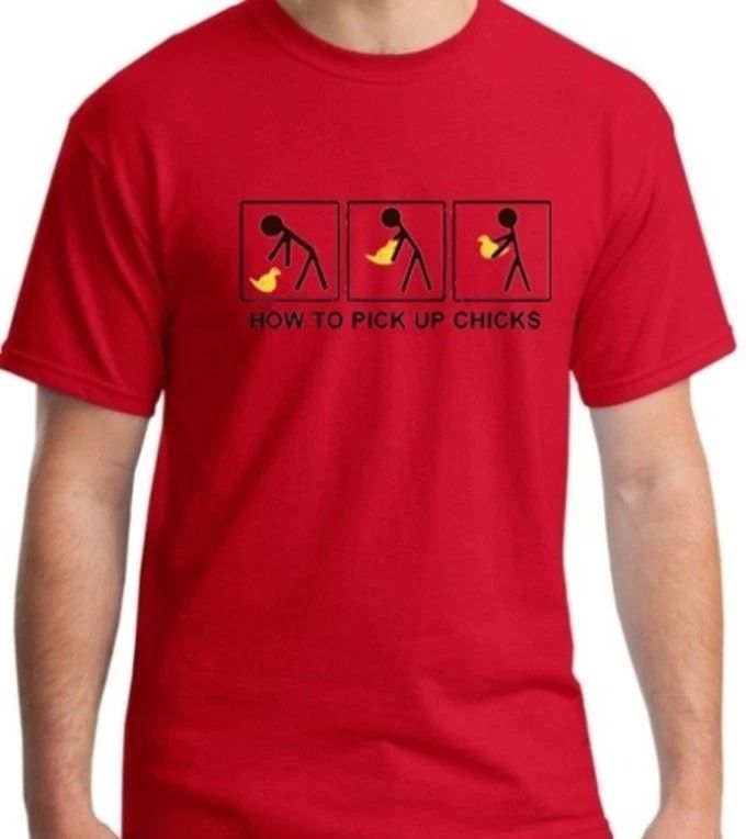 How To Pick Up Chicks T Shirt Stickman Simple Diagram TV Comedy black-ish GT064