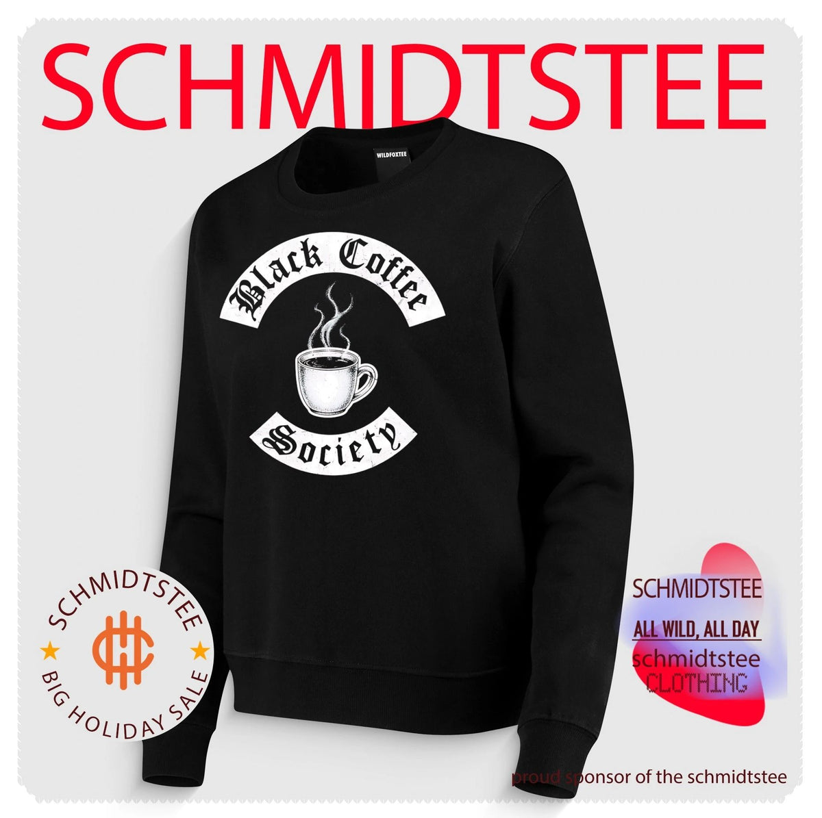 Black coffee society shirt