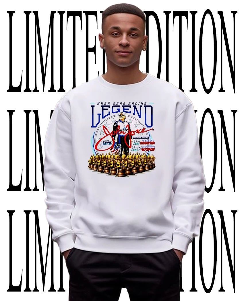 NHRA Drag Racing John Force 16 time champion 157 event wins t-shirt