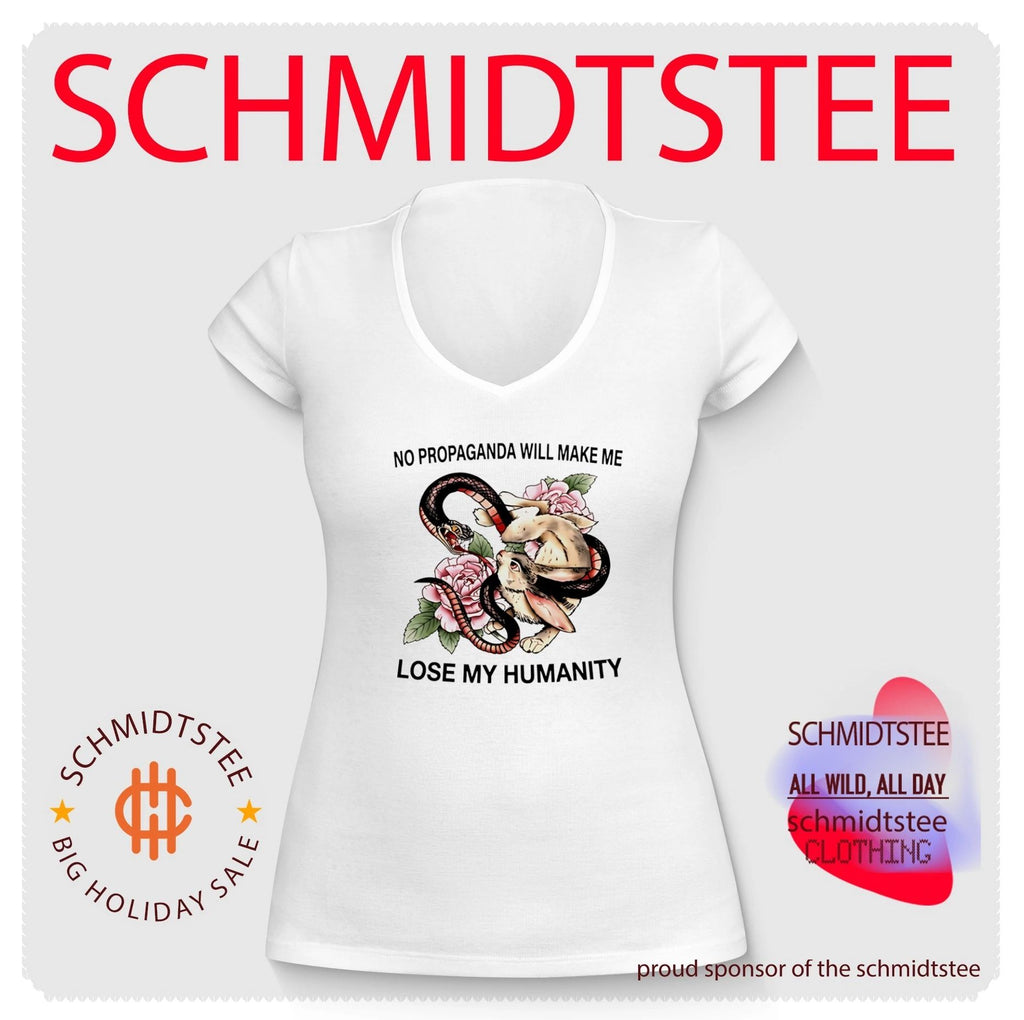 Snake and Rabbit no propaganda will make me lose my humanity shirt